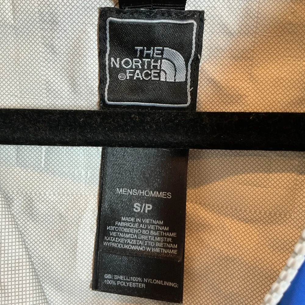 The North Face HyVent 2.5L Rain Jacket Grey Blue Waterproof Shell Small Mens